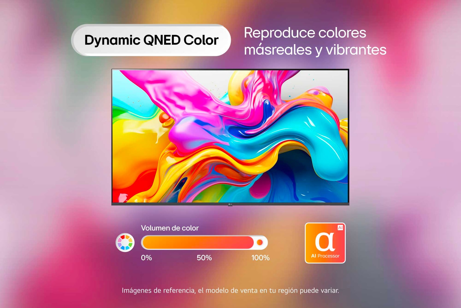 LG TV LG 65" QNED evo AI 4K – Color intenso en gran formato, 65QNED85BSG